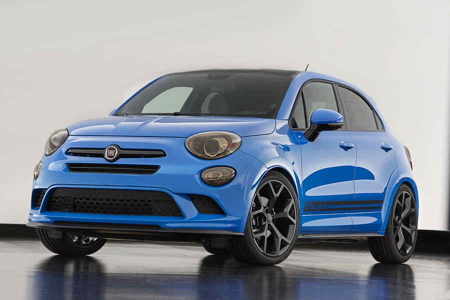 The Fiat 500X Chicane is among the Mopar-modified vehicles showc