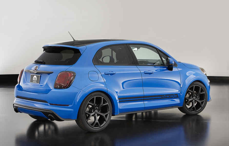 The Fiat 500X Chicane is among the Mopar-modified vehicles showc