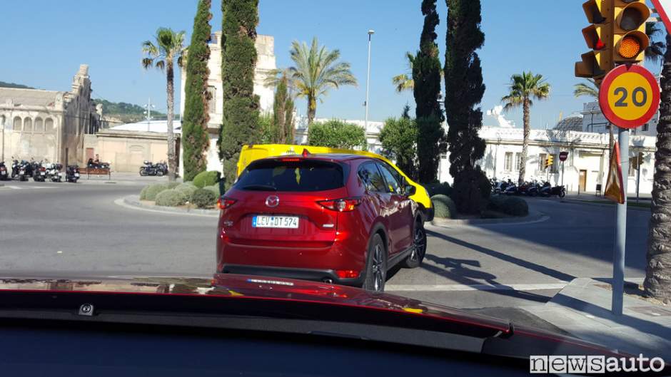 Mazda Cx-5 prova primo contatto sulle strade di Barcellona