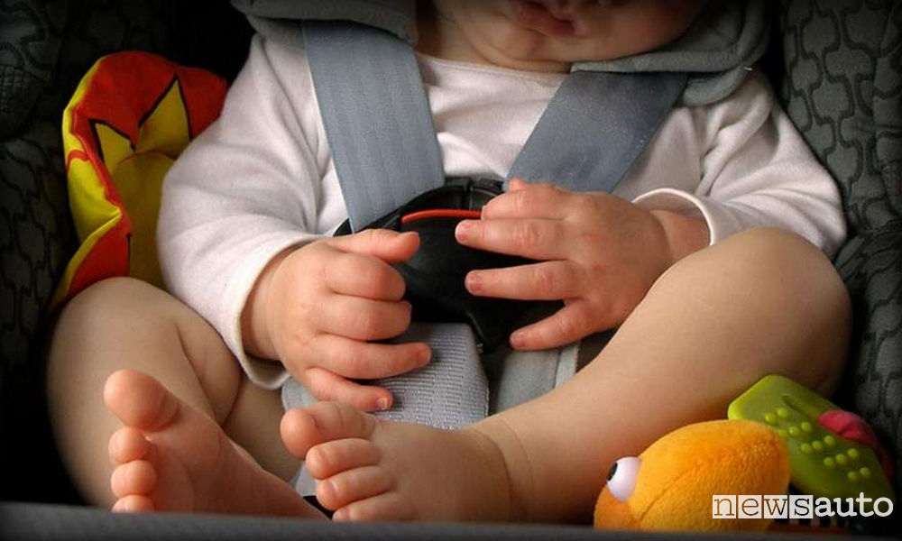 seggiolino auto bambini in auto