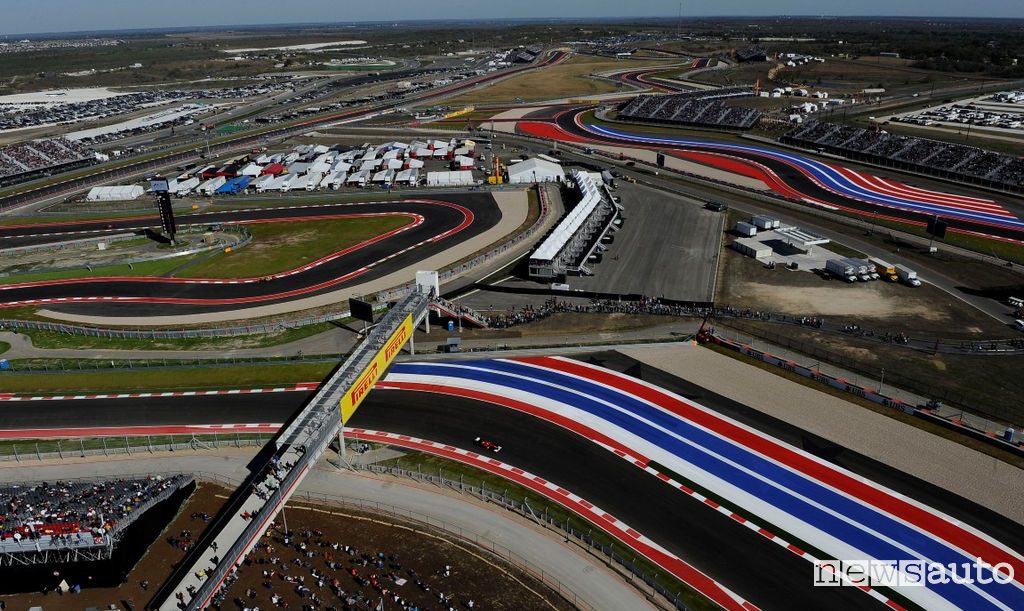 Gp USA F1 2021 pista di Austin Texas