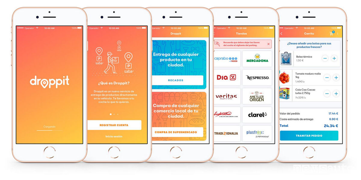 la spesa in auto app Droppit