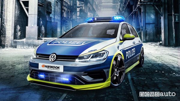 Volkswagen Golf R tuning Oettinger Polizia Tedesca