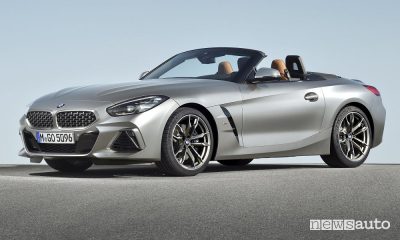 Nuova BMW Z4 2019, vista di profilo