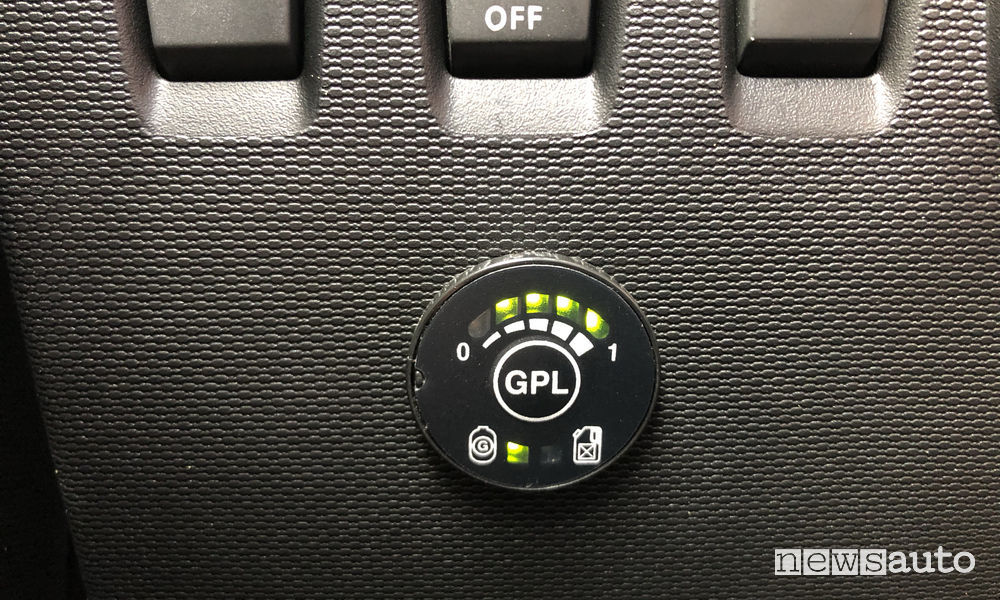 Renault_Twingo GPL 2019, indicatore livello GPL