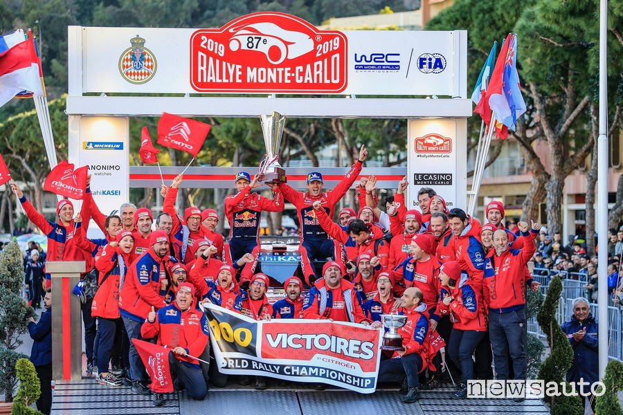 WRC Rally di Montecarlo 2019, festa Citroen