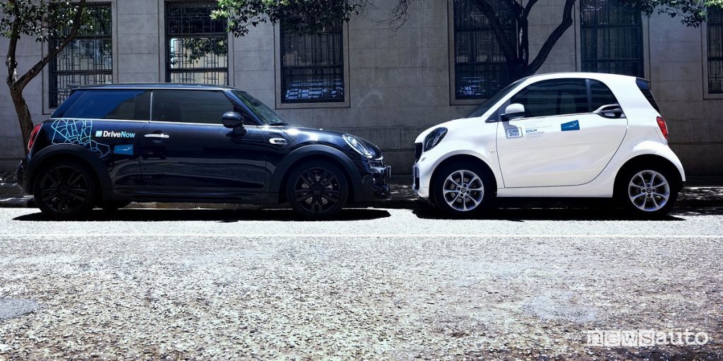 Car-sharing Car2Go e Drive Now Share Now