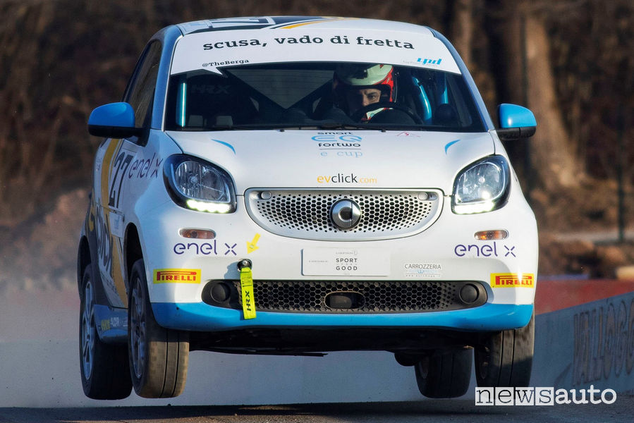 smart EQ fortwo e-cup nel rallycross