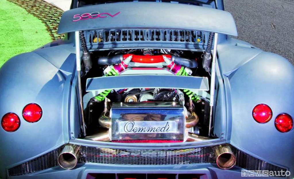 La Fiat 500 di Ommedi tra le auto più potenti elaborate