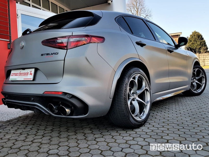 Alfa Stelvio Quadrifoglio NRING Romeo Ferraris, vista posteriore