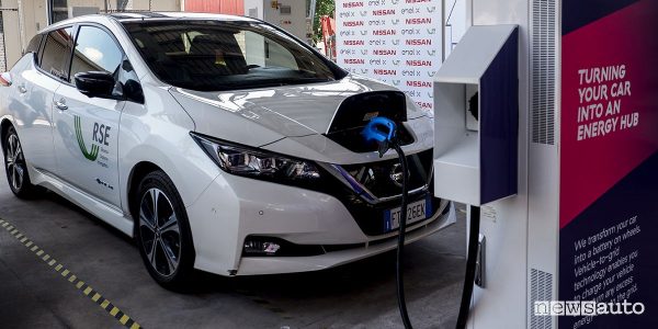 Auto elettriche: Nissan, Enel X e RSE testa la tecnologia Vehicle To Grid