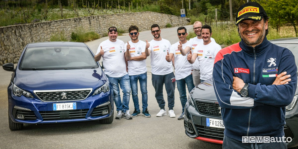 A scuola da pilota, un successo le lezioni con Peugeot e Andreucci