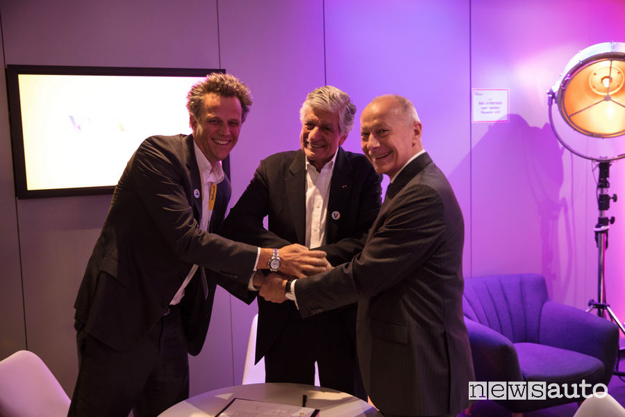 Accordo Renault con Publicis Groupe e Relaxnews, nella foto Thierry Bolloré & Maurice Levy