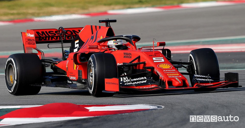 Ferrari SF90 di Sebastian Vettel