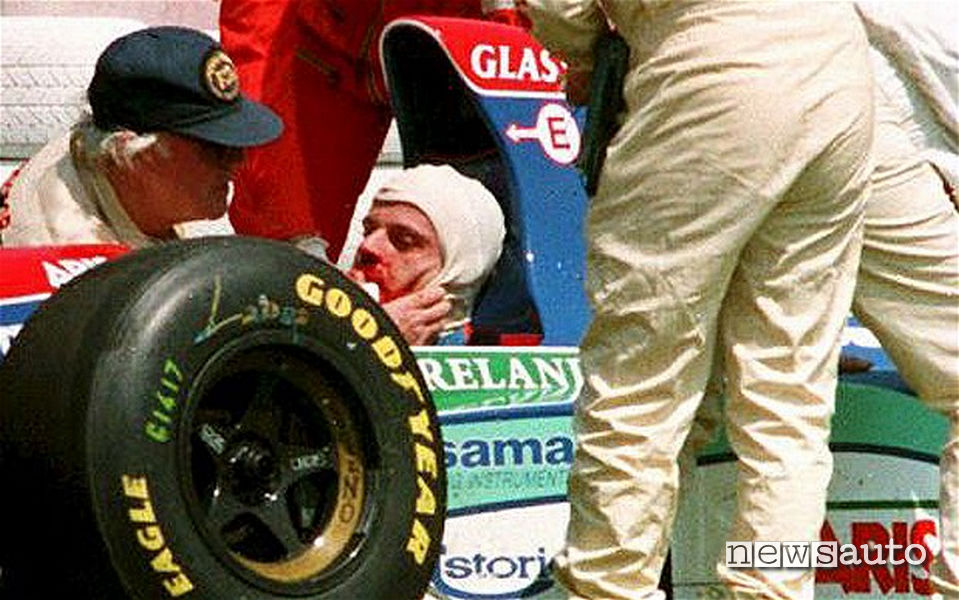 Rubens Barrichello incidente Imola 1994