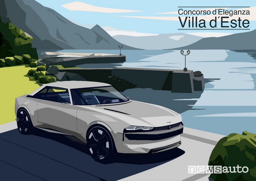 Peugeot e-Legend Concept al concorso di eleganza di Villa d’Este