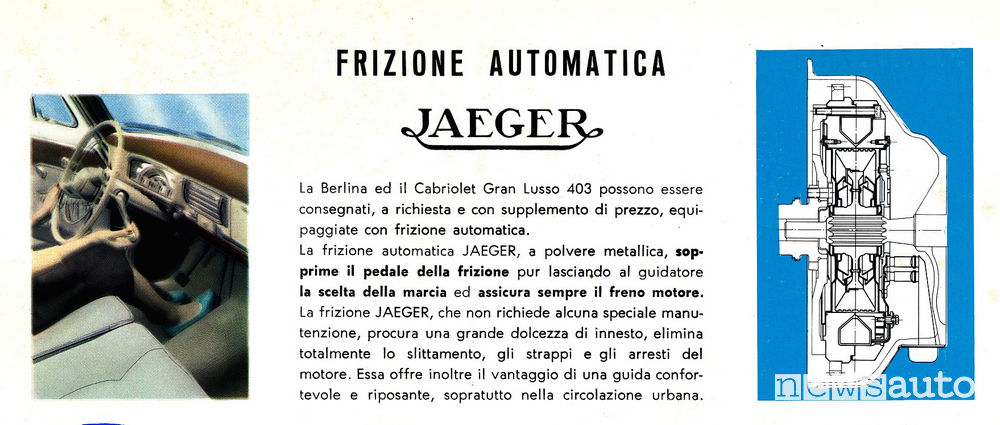 Cambio automatico Jaeger con frizione automatica 