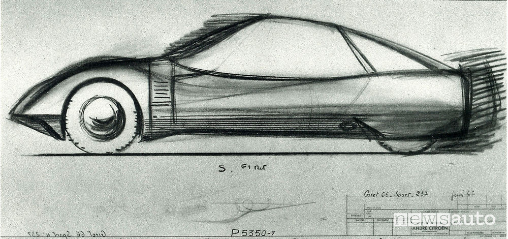 Progetto S, disegno di Jean Giret, 1966