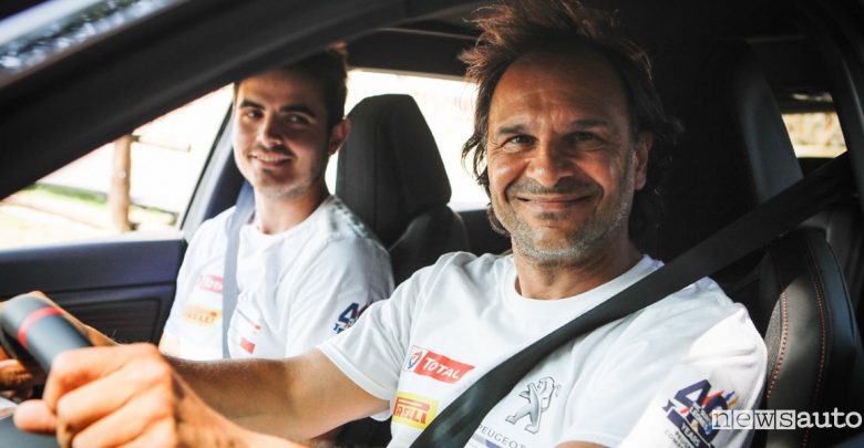 Corsi di rally con Peugeot e Andreucci
