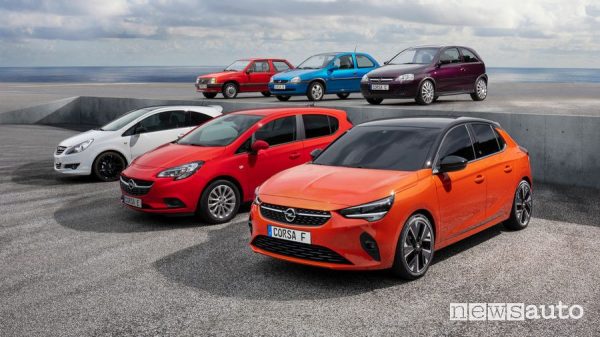 Opel Corsa, la storia delle sei generazioni