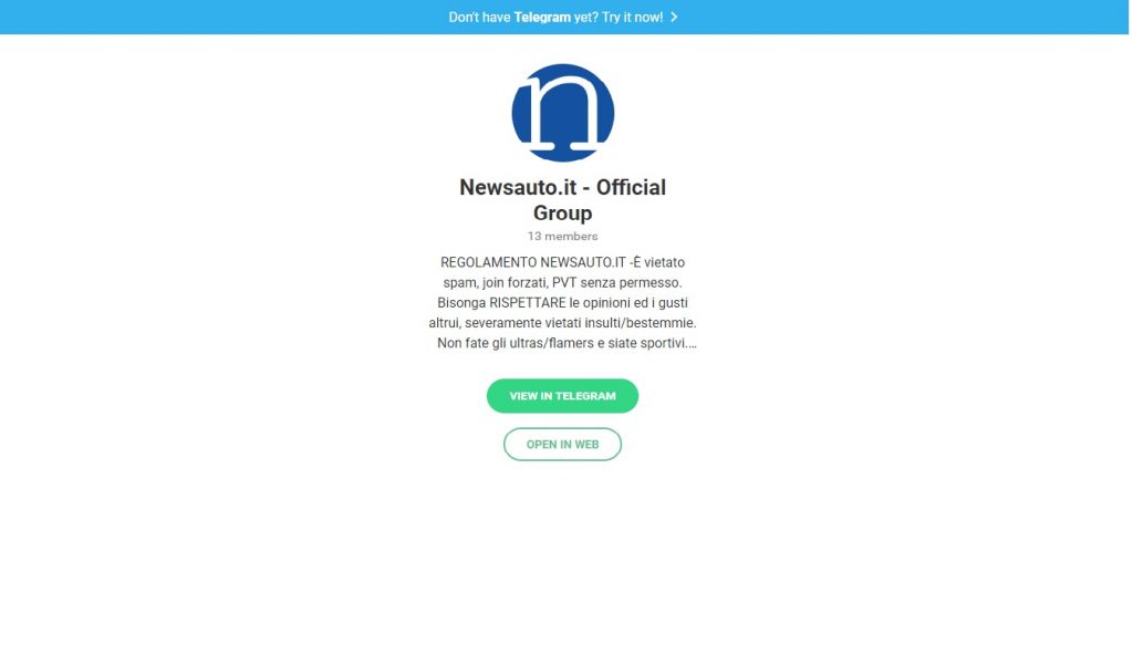 newsauto telegram web