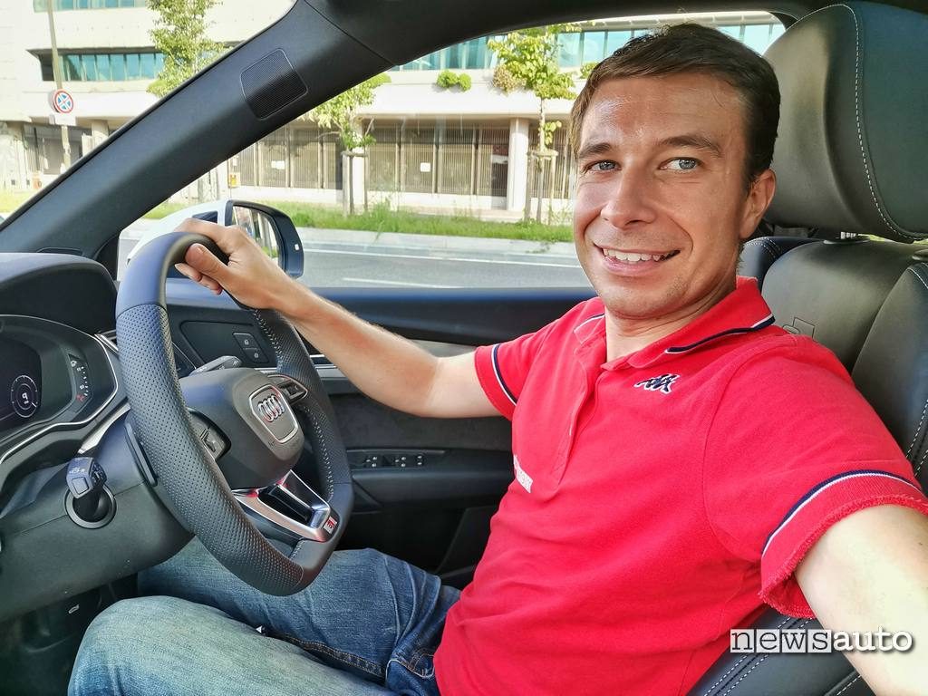 Marco Paternostro alla guida di Audi Q5 55 TFSI e Quattro
