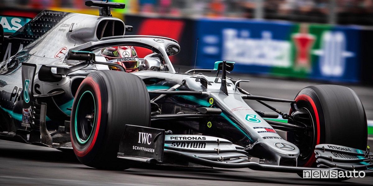 F1 Gp Messico 2019, vittoria Mercedes con Hamilton