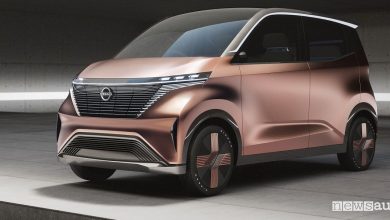 City car elettrica Nissan concept IMk
