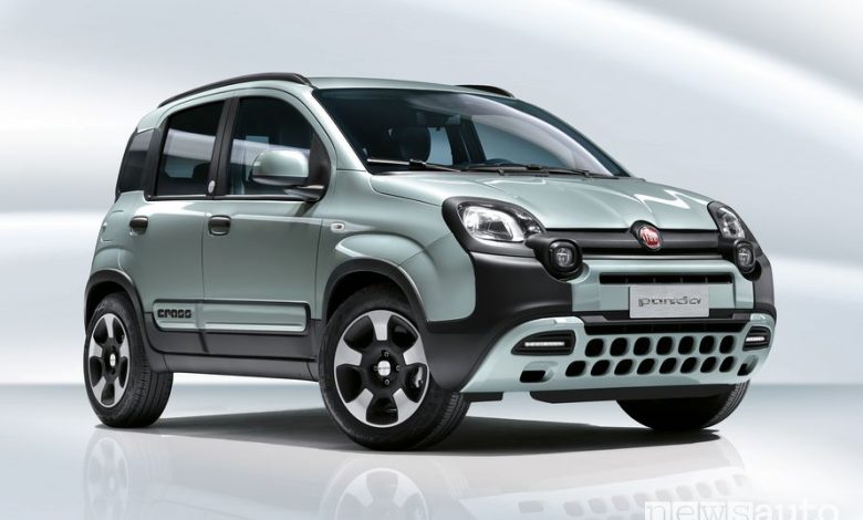 Vista di profilo Fiat Panda Hybrid Launch Edition