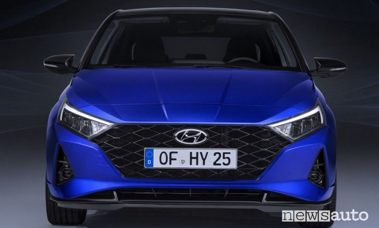 Frontale, fari anteriori a led Hyundai i20 2020