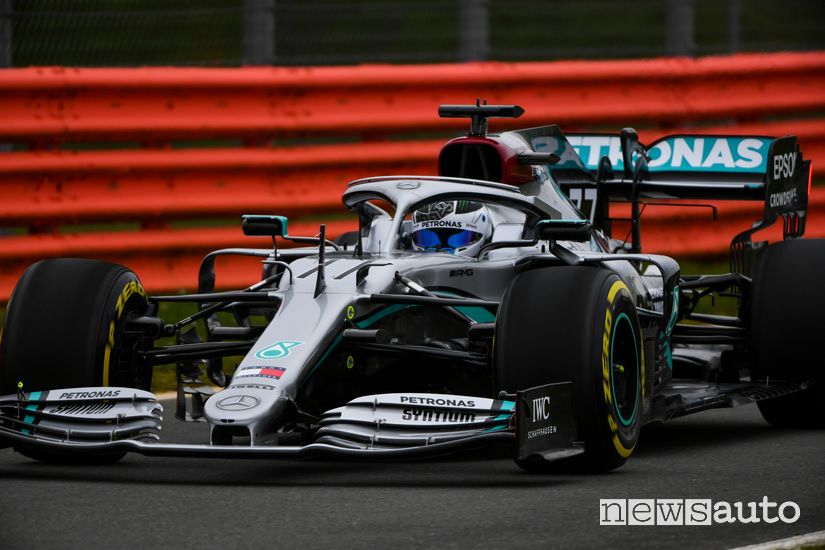 Bottas al volante della Mercedes-AMG W11 F1 2020