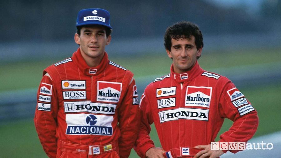 Ayrton Senna e Alain Prost alla McLaren