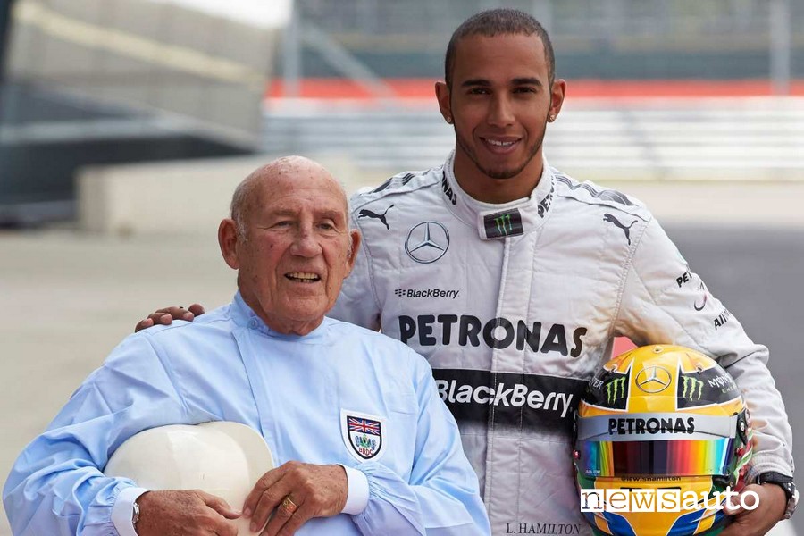 Stirling Moss e Lewis Hamilton Silverstone GP