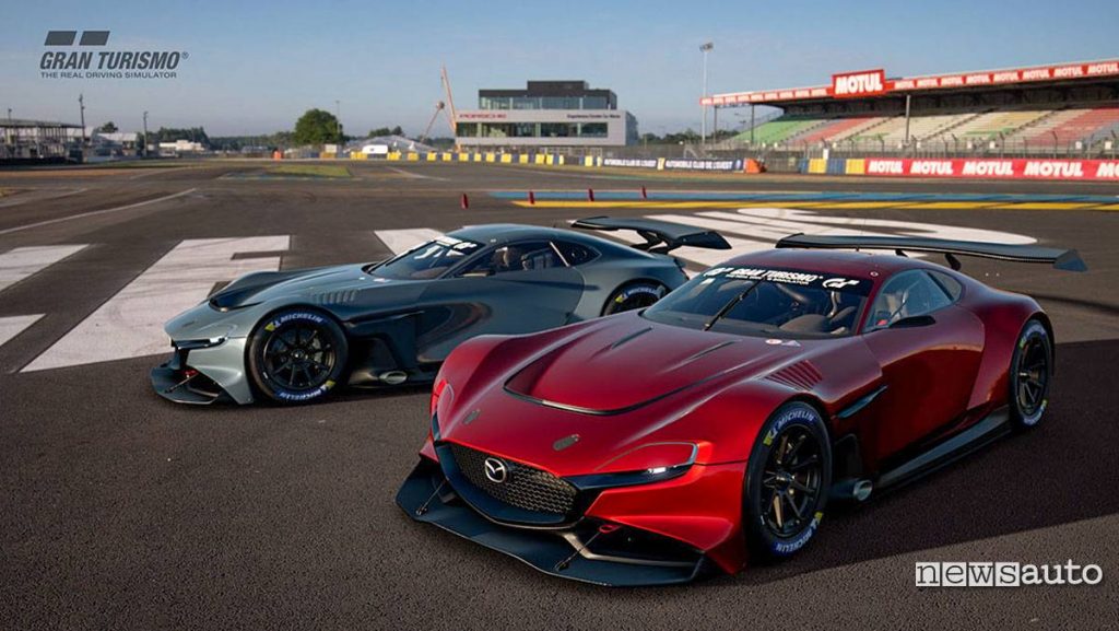 Due Mazda RX-Vision GT3 Concept Gran Turismo Sport PS4 esport
