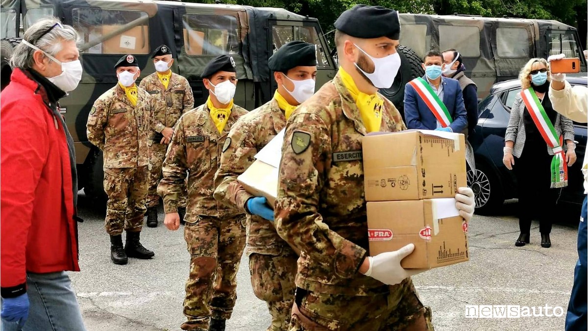 strade sicure militari consegna