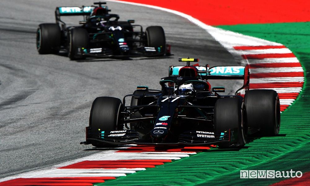 F1 Gp Austria 2020, vittoria Mercedes con Bottas