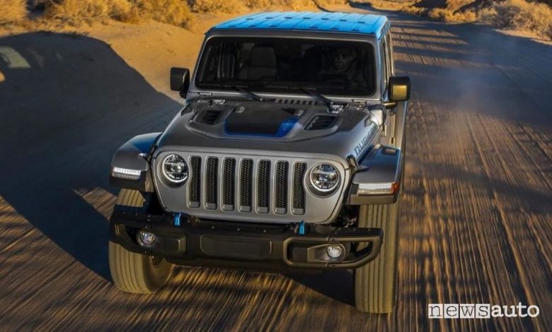 Jeep Wrangler 4xe ibrida plug-in, caratteristiche