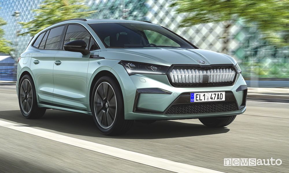 Škoda Enyaq iV SUV elettrico, caratteristiche, batteria e prezzi