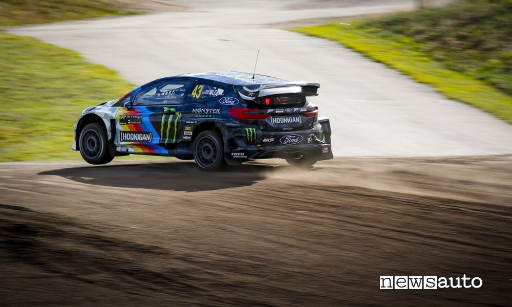 La ford fiesta erx elettrica di ken block hoonigan al rallycross