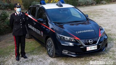 Carabinieri con auto elettriche e ibride a Roma