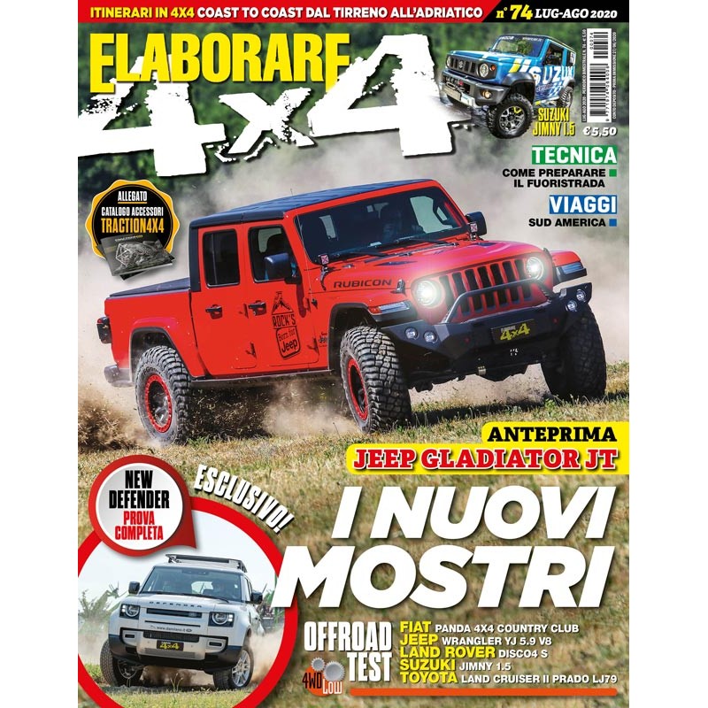 Magazine ELABORARE con la prova integrale del Rubicon Gladiator JT