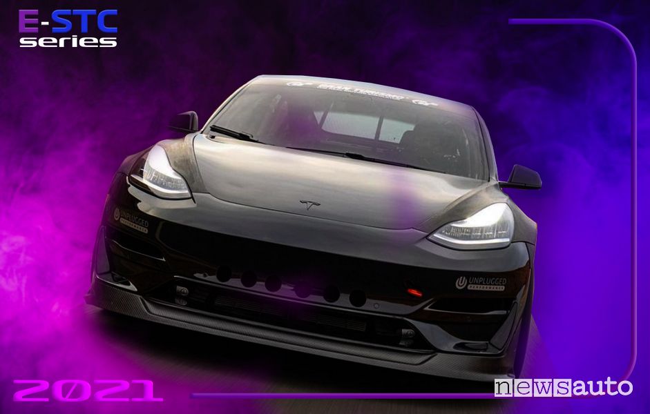 Ricarica Tesla Model 3 da competizione