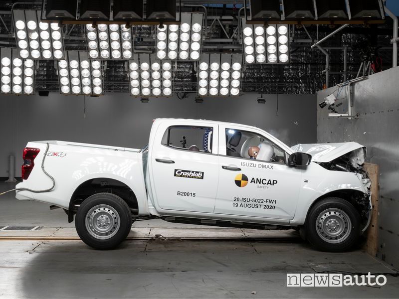 5 stelle per il pick-up Isuzu D-MAX e nei crash test Euro NCAP