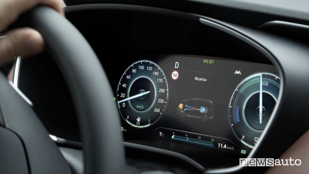 Cruscotto digitale abitacolo nuova Hyundai Santa Fe