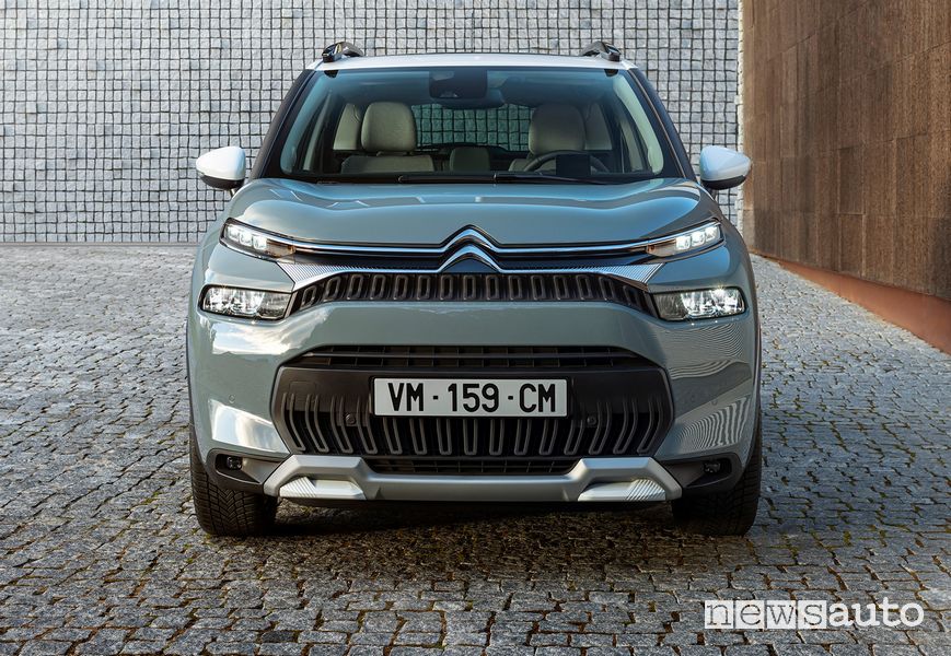 Vista anteriore nuovo Citroën C3 Aircross