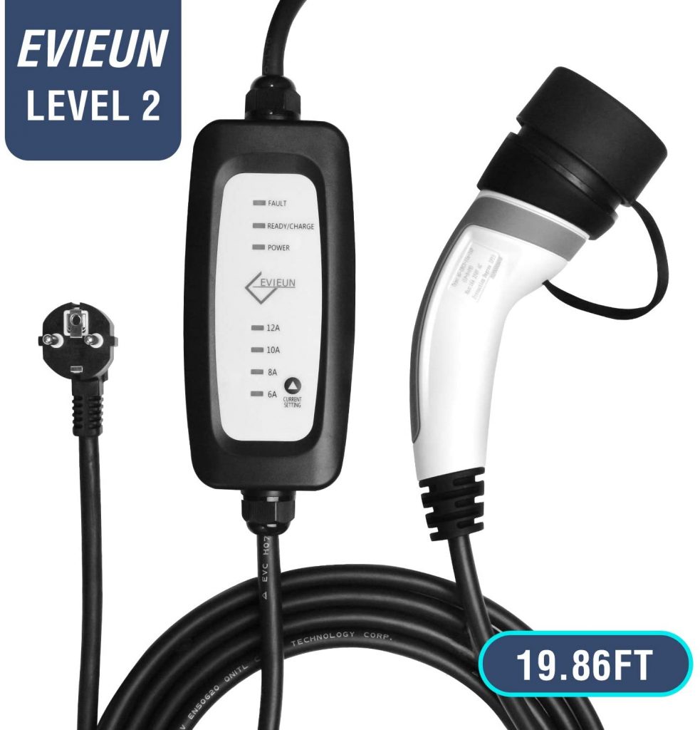 Caricatore per auto elettrica da casa con spine di Typo2 e Schuko regolabile da 6A a 16A
