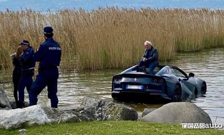 incidente ferrari 812 gts sirmione