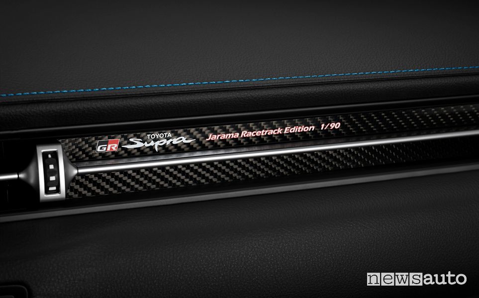 Inserito in carbonio abitacolo Toyota GR Supra Jarama Racetrack Limited Edition