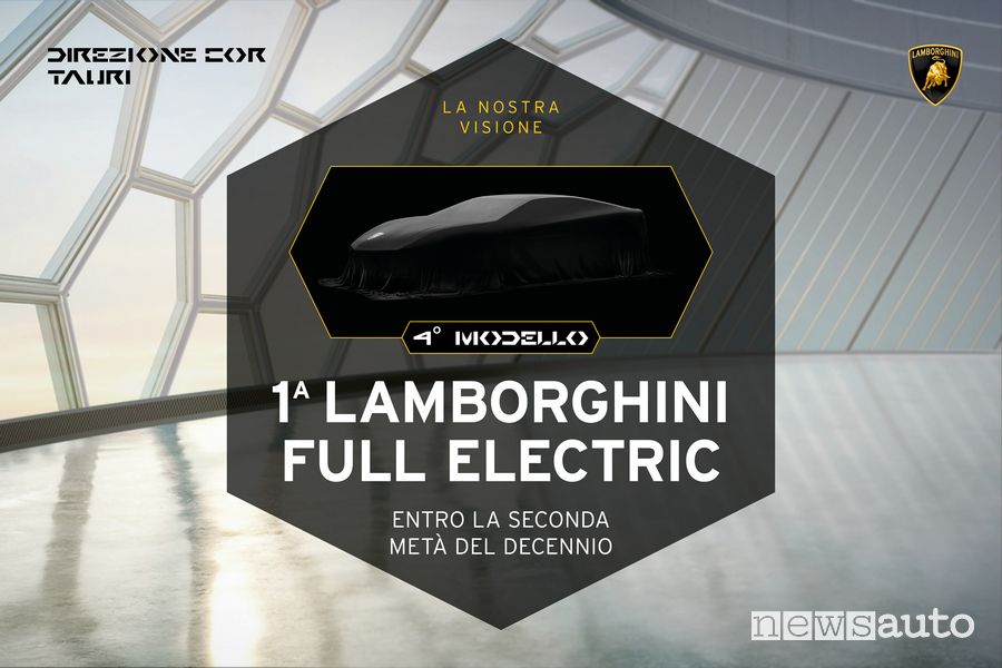 La prima Lamborghini elettrica arriva dopo il 2025