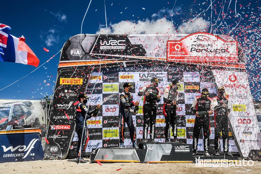 Podio finale Rally Portogallo 2021